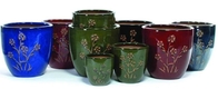 Outdoor / Indoor Ceramic Terracotta Pots Planters GW8659 Set 4