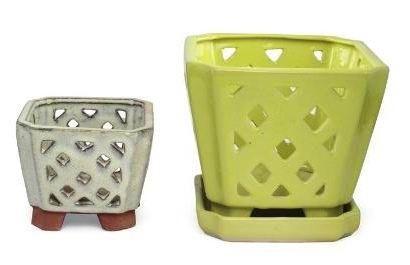 Ceramics Orchid Pots / Planters GW7301 Set 2