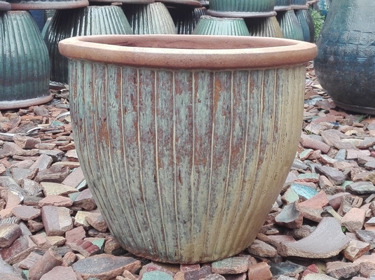 Rustic Garden Pots, Outdoor Pots, Ceramic Pots, 6366  set3