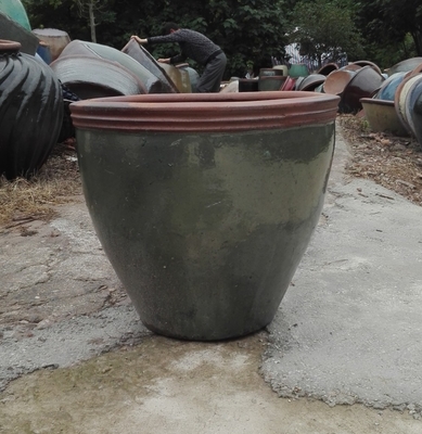 Rustic Garden Pots, Outdoor Pots, Ceramic Pots,GRT9231 S/2