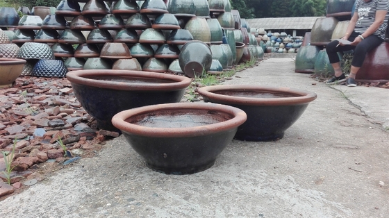 Rustic Garden Pots, Outdoor Pots, Ceramic Pots,GRT9345 S/3