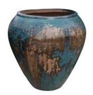 Garden Pots,Ceramic Pots, Outdoor Pots, Mystic Ocean Series C107