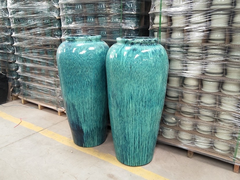 Outdoor Ceramic Terracotta Pots Planters GW1244 S/2