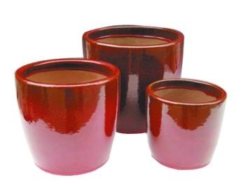 Ceramics Indoor Ceramic Terracotta Pots / Planters GW1319 Set 3