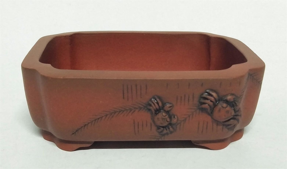 Zhangsi Yitao Zisha Bonsai Pots, Mini Bonsai Pots, Hand work Pots ZZS058